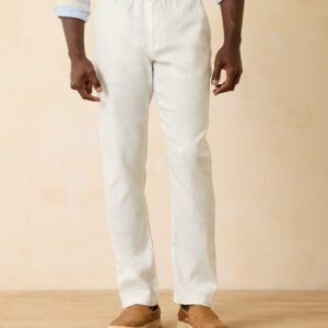 Tommy Bahama Beach Coast Linen Blend Elastic Pull On Pants - Continental