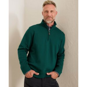 Tommy Bahama Men's St Kitts Half Zip Pullover Sweater - Briny Deep
