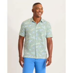 Tommy Bahama Men's Costa Wave Del Marlin Camp Shirt - Tropical Fern