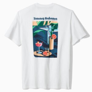Tommy Bahama Men's Swim Up Sips T-Shirt - White