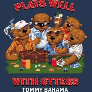 Tommy Bahama Men's Plays Well With Otters Pocket T-Shirt - Navy