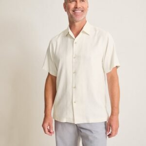 Tommy Bahama Men's Big & Tall Maui Border Silk Camp Shirt - Continental