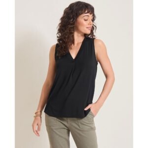 Tommy Bahama Women's Kauai V-Neck Tank Top - Black