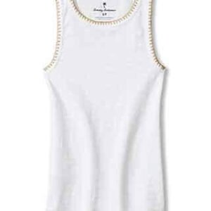 Tommy Bahama Women's Ashby Isles Crochet Stitch Tank Top - White