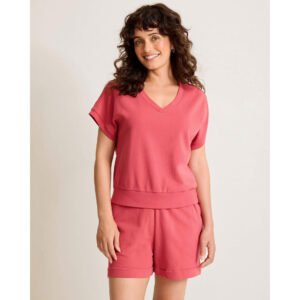 Tommy Bahama Women's Marina Del Mar V-Neck Top - Wild Geranium