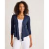 Tommy Bahama Women's Addison Linen Rayon Cardigan - Coastline