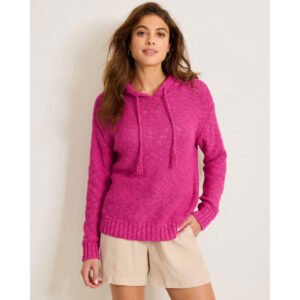 Tommy Bahama Women's Bayshore Cotton Hoodie - Very Berry