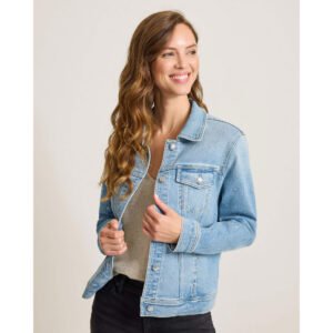 Tommy Bahama Women's Sparkle Classic Jean Jacket - Venice Sky Wash