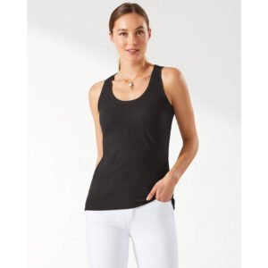 Tommy Bahama Women's New Barrier Bay Rib Tank Top - Black