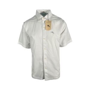 Tommy Bahama Men's White Shirt Button Up Short Sleeve (S07)